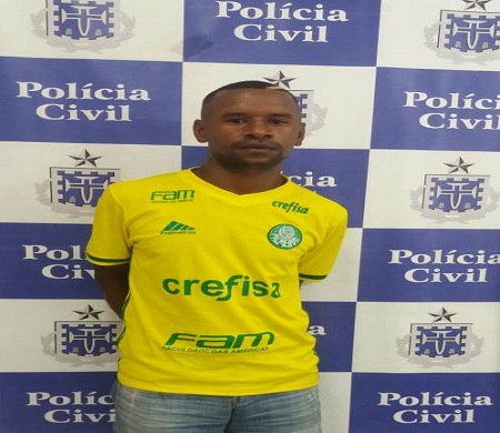 Alex Batista Reis foi preso por abusar sexualmente de uma adolescente de 13 anos, em Cajazeiras - Foto: Ascom PC